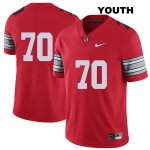 Youth NCAA Ohio State Buckeyes Noah Donald #70 College Stitched 2018 Spring Game No Name Authentic Nike Red Football Jersey YX20B25HS